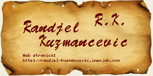 Ranđel Kuzmančević vizit kartica
